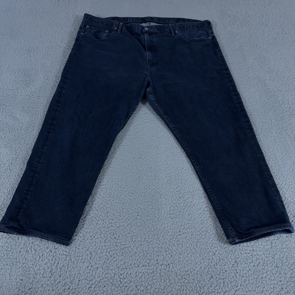 Polo Ralph Lauren Jeans Men 46x30 Big Blue The Prospect Straight Dark Wash Denim